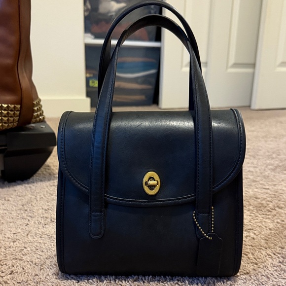 Coach Handbags - Coach Black Belmont Satchel